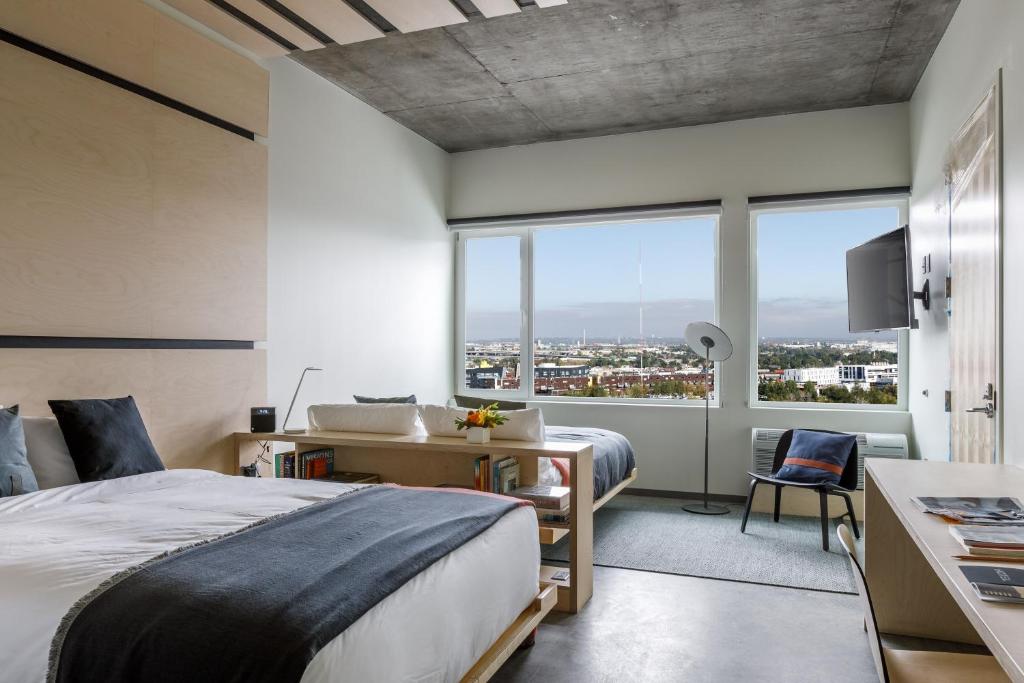 The Source Hotel Bedroom with panoramic windows