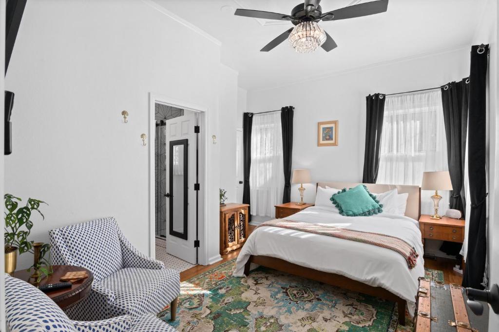 Flora House Denver Courtyard Bright Bedroom