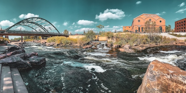 bridge over the river